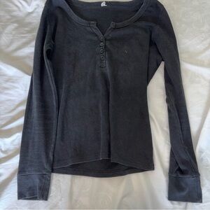 Black Long Sleeve Top